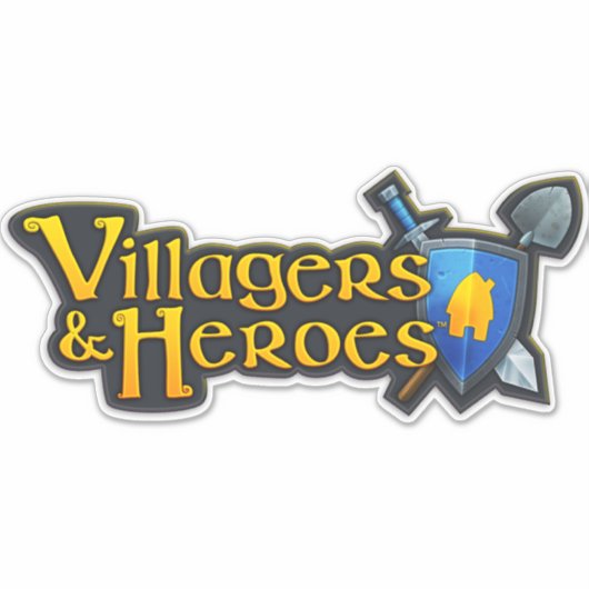 Villagers & Heroes Classic Aufkleber (Vorderseite)