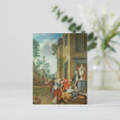 Villagers Merrymaking Feiertagspostkarte (Stehend Vorderseite)