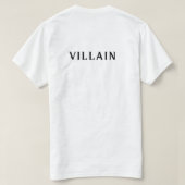 Villain Ästhetischer T - Shirt (Design Rückseite)