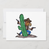 Villain Hawk Cartoon | Hintergrundfarbe auswählen Einladung (Rückseite)