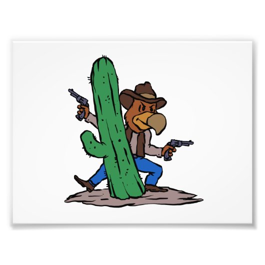 Villain Hawk Cartoon | Hintergrundfarbe auswählen Fotodruck (Vorne)