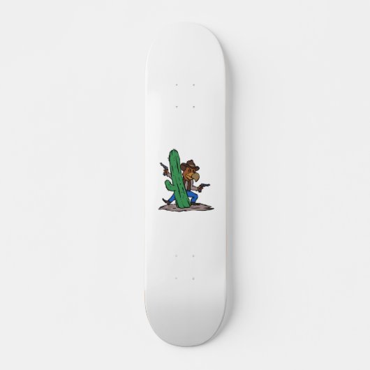 Villain Hawk Cartoon | Hintergrundfarbe auswählen Skateboard (Vorne)