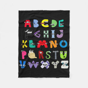 Villain Letter Abc Learning Boys Matching Evil Alp Fleecedecke