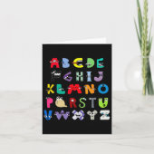 Villain Letter Abc Learning Boys Matching Evil Alp Karte (Vorderseite)