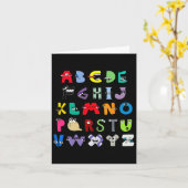 Villain Letter Abc Learning Boys Matching Evil Alp Karte (Gelbe Blume)