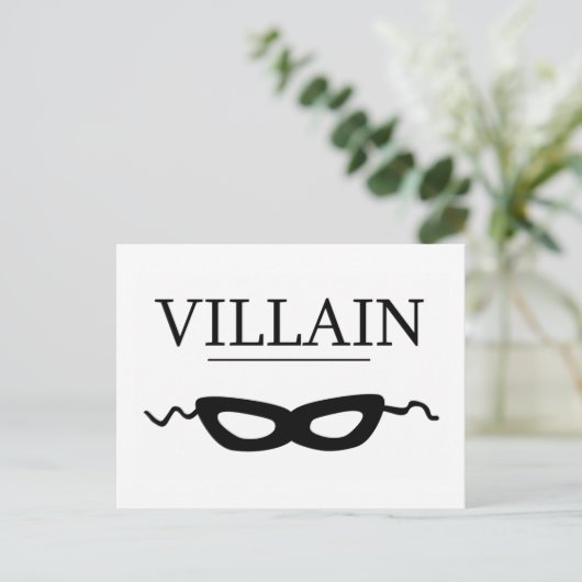 Villain Postkarte (Stehend Vorderseite)