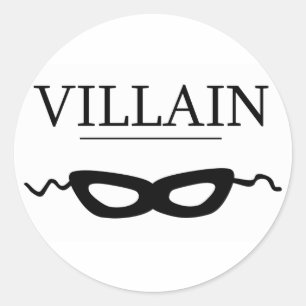 Villain Runder Aufkleber