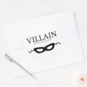 Villain Runder Aufkleber (Umschlag)