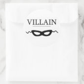 Villain Runder Aufkleber (Tasche)