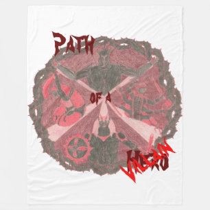 Villains Emblem "Pfad eines Helden" (mit Titel) Fleecedecke