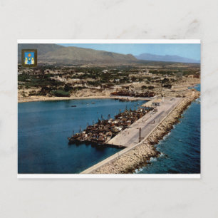 Villajoyosa Hafen von Alicante Vintage Panorama Postkarte