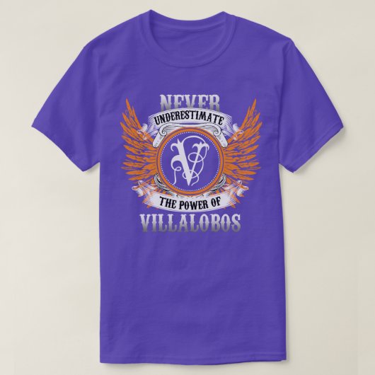 Villalobos Name Shirt unterschätzt nie die Macht (Design vorne)