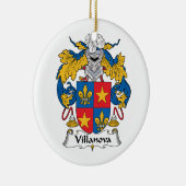 Villanova Familienwappen Keramik Ornament (Rechts)