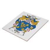 Villar Familienwappen Fliese (Seite)