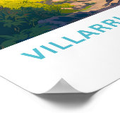 Villarica Volcano Chile Reisen Print Poster (Ecke)