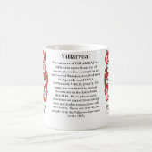 Villarreal, der Ursprung, Bedeutung und das Wappen Kaffeetasse (Mittel)