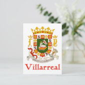 Villarreal Schild Puerto Rico Postkarte (Stehend Vorderseite)