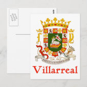 Villarreal Schild Puerto Rico Postkarte (Vorne/Hinten)