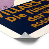 Villars Schweiz Winter Sports Vintage Reise Poster (Ecke)