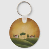 Villas auf den toskanischen Hügeln Schlüsselanhänger (Vorderseite)