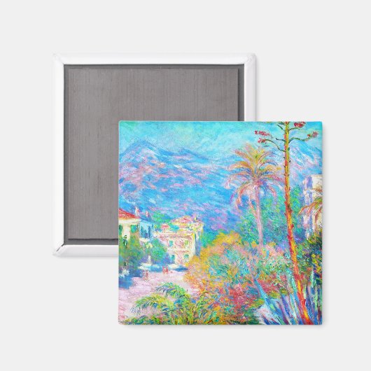 Villas in Bordighera Claude Monet Magnet (Vorderseite/Rückseite)