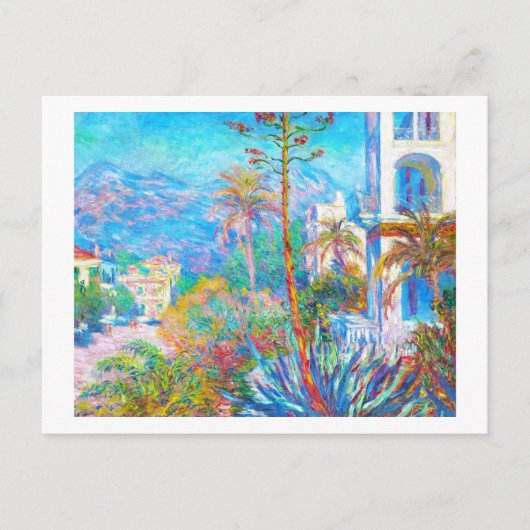Villas in Bordighera Claude Monet Postkarte (Vorderseite)