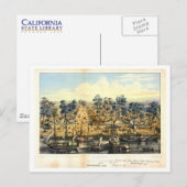 Ville de Sacramento, 1849. Postkarte (Vorne/Hinten)
