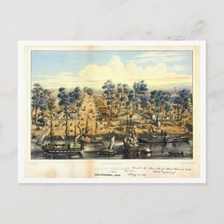 Ville de Sacramento, 1849. Postkarte
