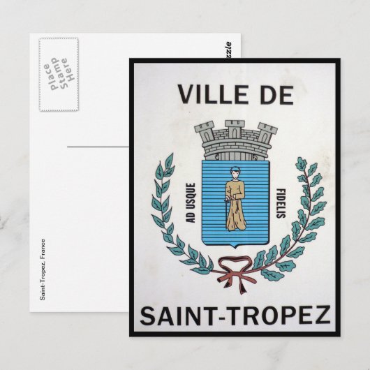 ville Saint Tropez Postkarte (Vorne/Hinten)