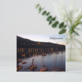 Villefranche Hafen Postkarte (Stehend Vorderseite)