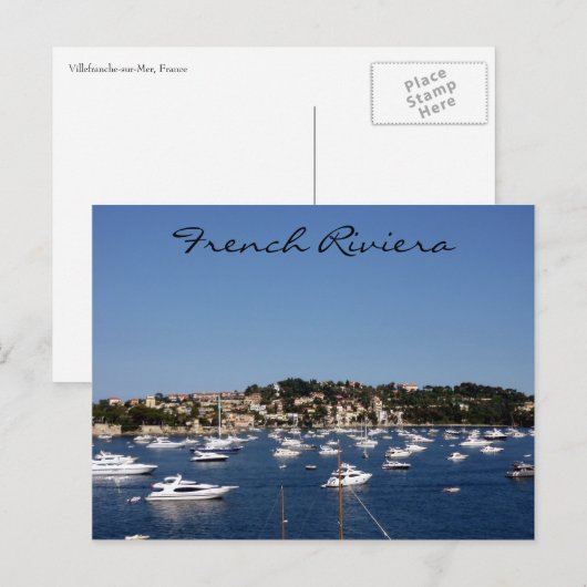 Villefranche Postkarte (Vorne/Hinten)