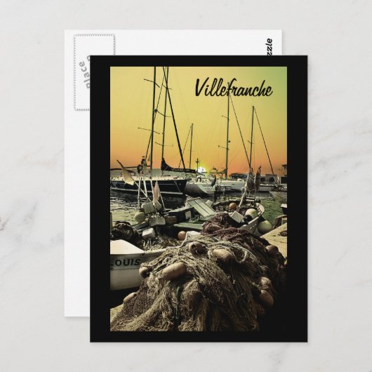 Villefranche Postkarte (Vorne/Hinten)