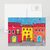 Villen am Meer Postkarte (Vorne/Hinten)