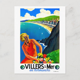 Villers-sur-Mer, Küste, Normandie, Frankreich Postkarte