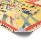 Villerville France Railroad Vintage Poster 1890 (Ecke)