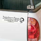 Villiage Idiot Autoaufkleber (Auf Lkw)