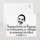 Villiage Idiot Postkarte (Vorne/Hinten)