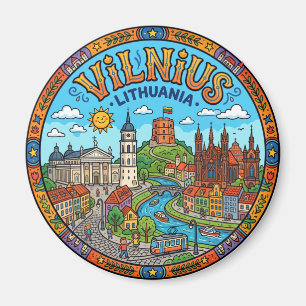 Vilnius Altstadt Litauen Magnet