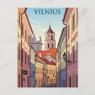 Vilnius Altstadt Litauen Reise Postkarte