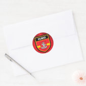 Vilnius Flag Runder Aufkleber (Umschlag)