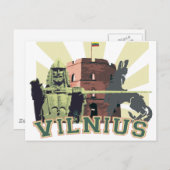 VILNIUS (Hauptstadt Litauen) Postkarte (Vorne/Hinten)