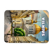 Vilnius, Herz unter Litauen Magnet (Horizontal)