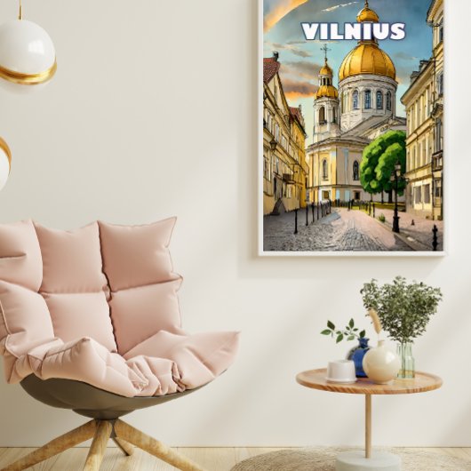 Vilnius, Herz unter Litauen Poster