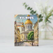 Vilnius, Herz unter Litauen Postkarte (Stehend Vorderseite)