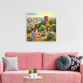 Vilnius Hügel-Picknick-Panorama Leinwand Kunst (Insitu (Wohnzimmer))