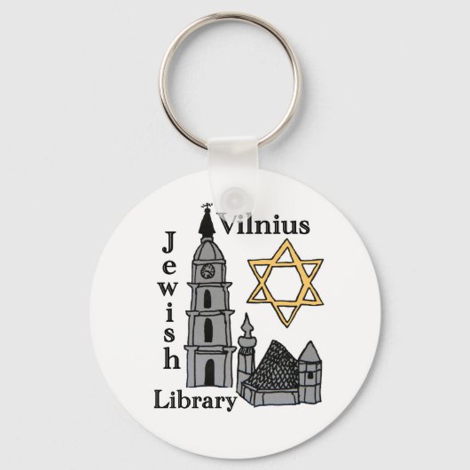 Vilnius Jewish Library Schlüsselanhänger (Vorderseite)