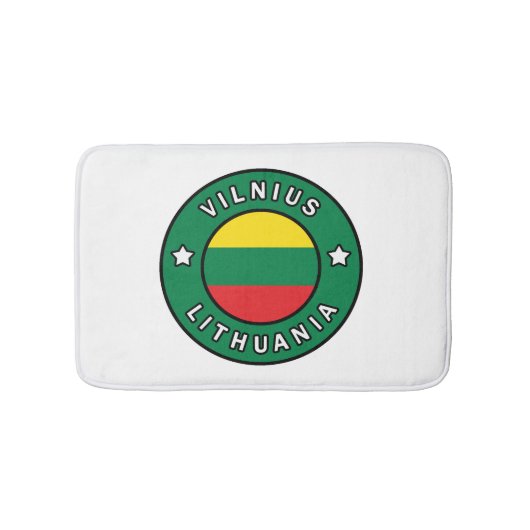 Vilnius Litauen Badematte (Vorderseite)