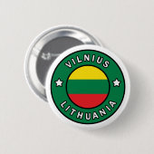 Vilnius Litauen Button (Vorne & Hinten)