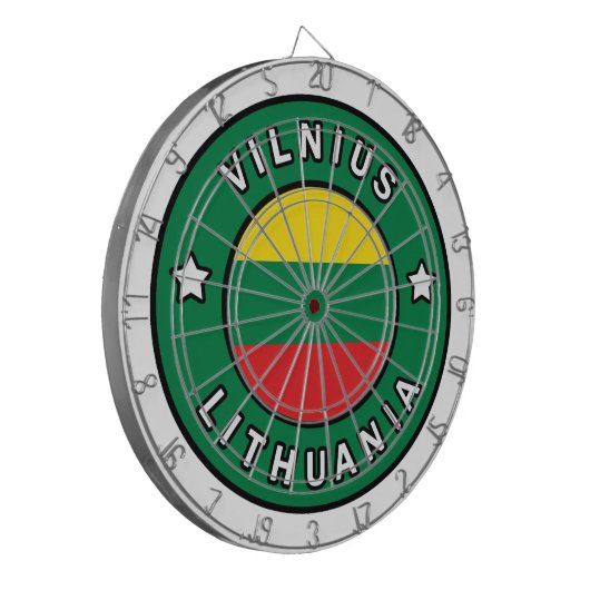 Vilnius Litauen Dartscheibe (Vorderseite Links)