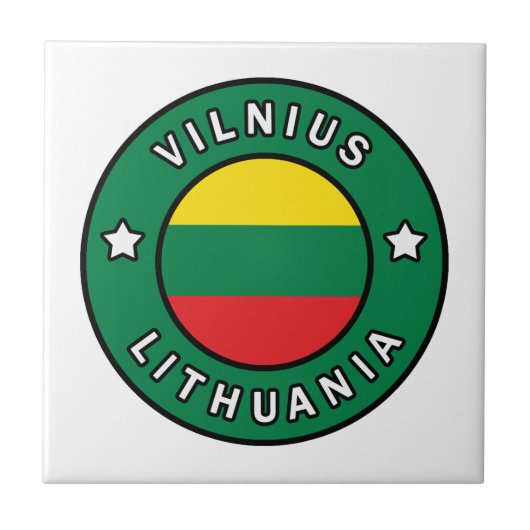 Vilnius Litauen Fliese (Vorderseite)